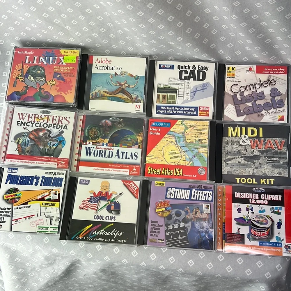 Old Computer Program CDs